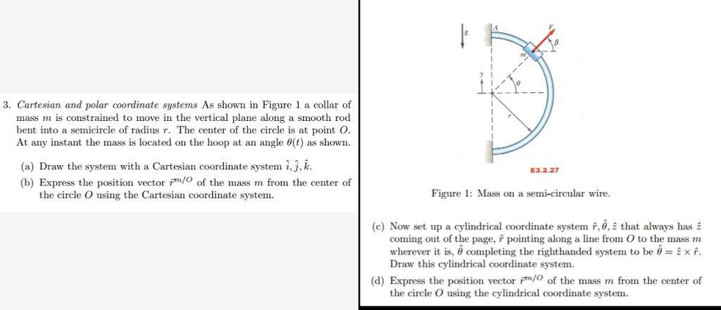 Solved 3. Cartesian and polar coordinate systems As shown in | Chegg.com