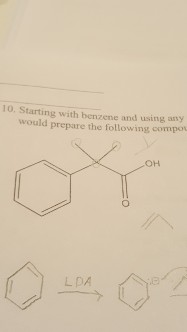 Solved Starting With Benzene And Using Any Other Reagents | Chegg.com