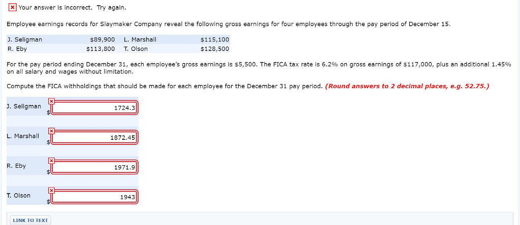 solved-employee-earnings-records-for-slaymaker-company-chegg