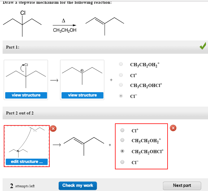 Solved Draw a stepwise mechanism for the following reaction