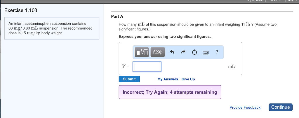 Solved An Infant Acetaminophen Suspension Contains 80 Chegg