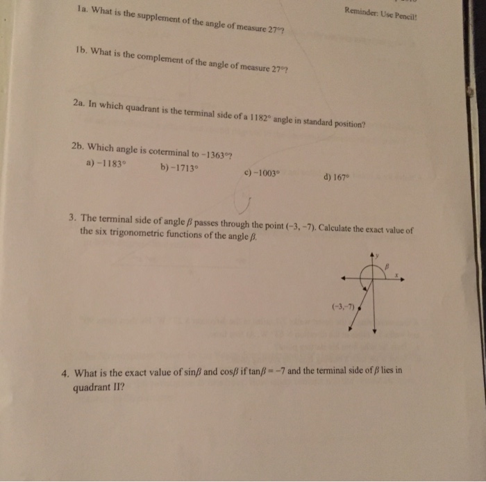 what is the measure of the supplement of the angle 0 degree