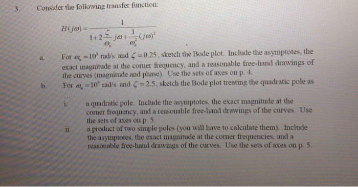 Solved Consider the following transfer function: H(j omega) | Chegg.com