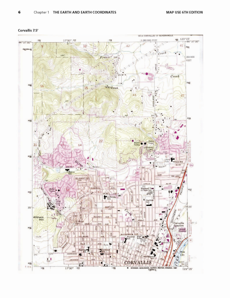 Solved (use the Corvallis map) You are standing on top of