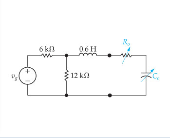 Solved The peak amplitude of the sinusoidal voltage source | Chegg.com