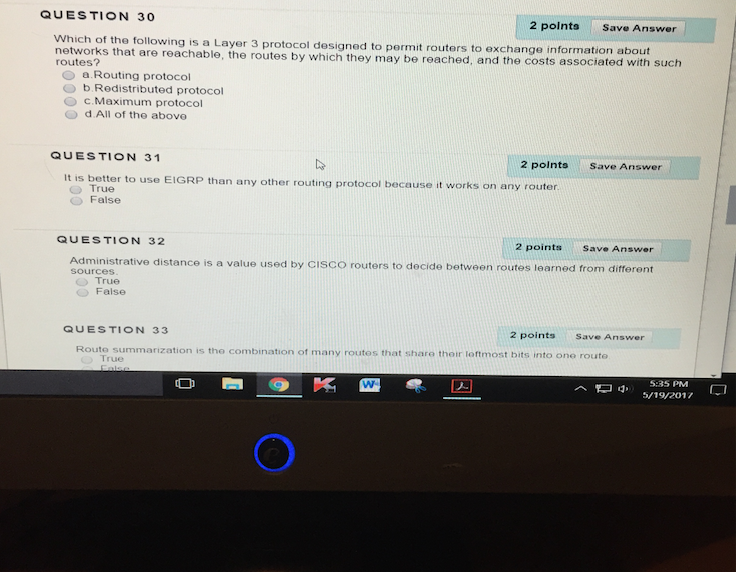 Solved Which of the following is a Layer 3 protocol designed | Chegg.com