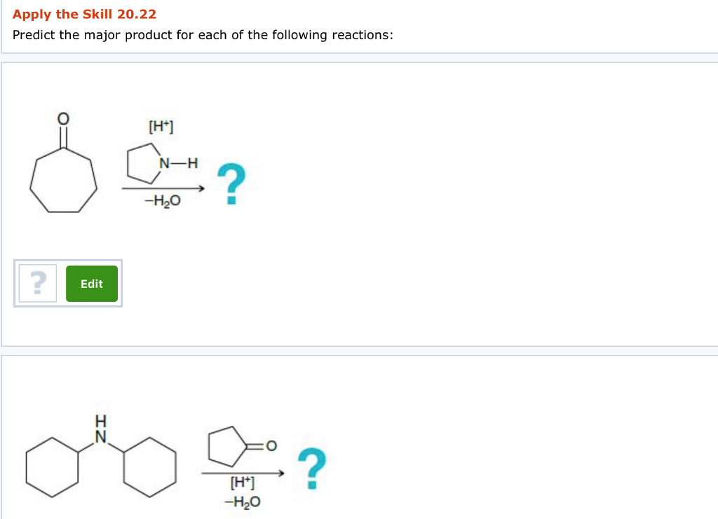 Solved Predict The Major Product For Each Of The Following | Chegg.com