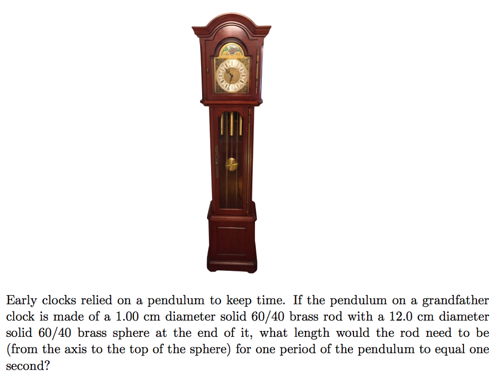 Solved Early clocks relied on a pendulum to keep time. If