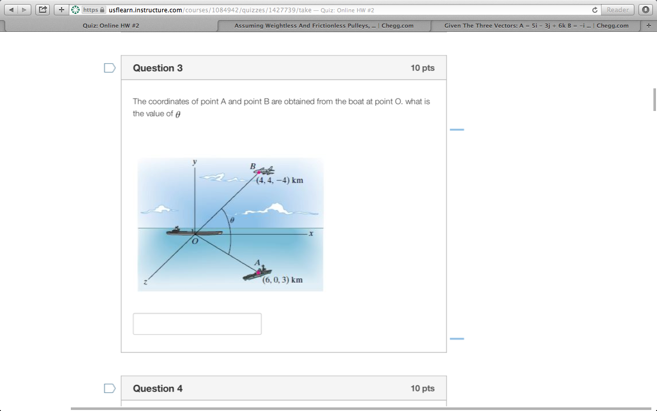 Solved The coordinates of point A and point B are obtained | Chegg.com