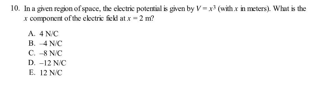 solved-in-a-given-region-of-space-the-electric-potential-is-chegg