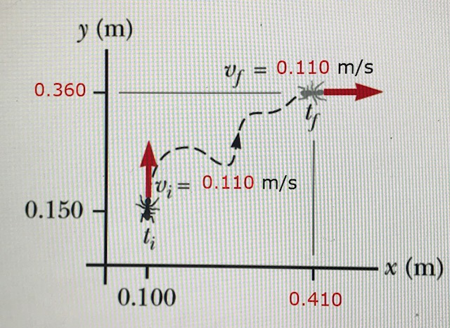 Solved An ant crawls on the floor along the curved path | Chegg.com