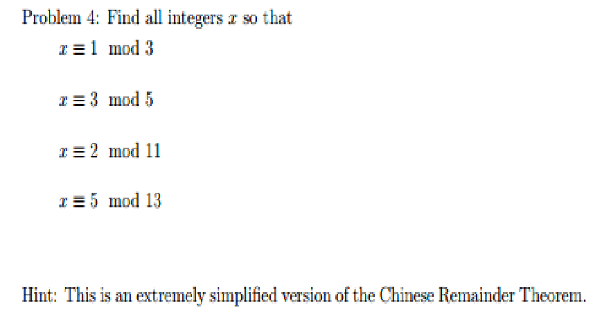 solved-find-all-integers-x-so-that-x-1-mod-3-x-3-mod-5-x-chegg