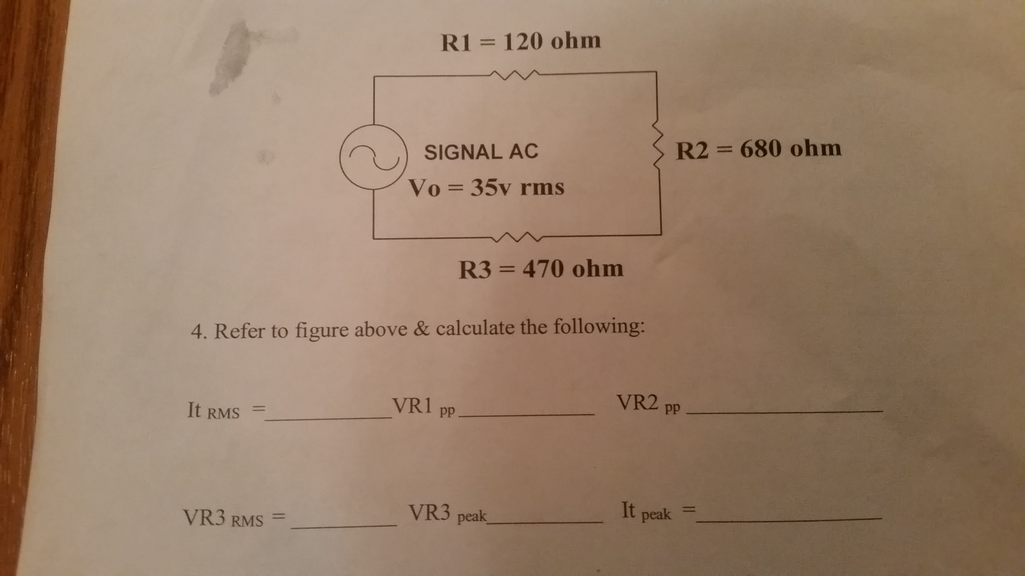 Solved Refer to figure above & calculate the following: | Chegg.com