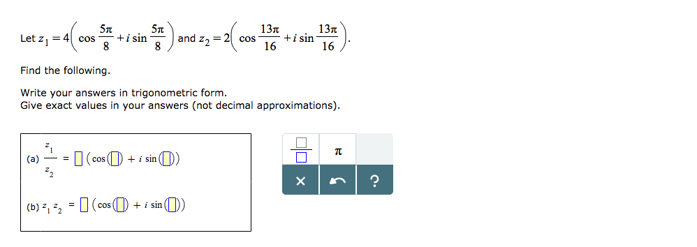 Cos pi 8