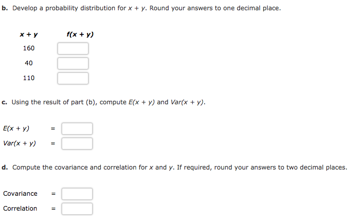 Solved Given below is a bivariate distribution for the | Chegg.com
