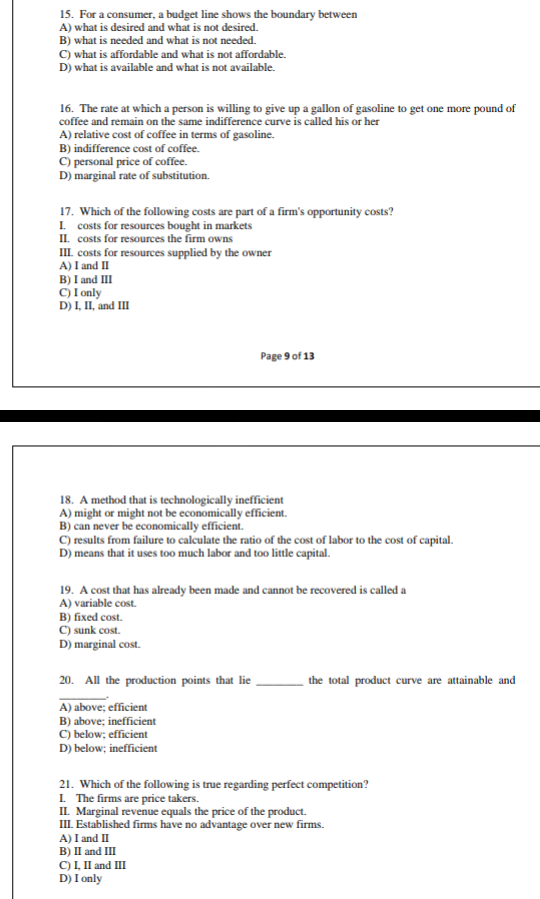 Solved 50 Multiple choice, choose the correct answer 1. All | Chegg.com