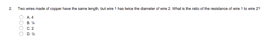 Solved Two wires made of copper have the same length, but | Chegg.com