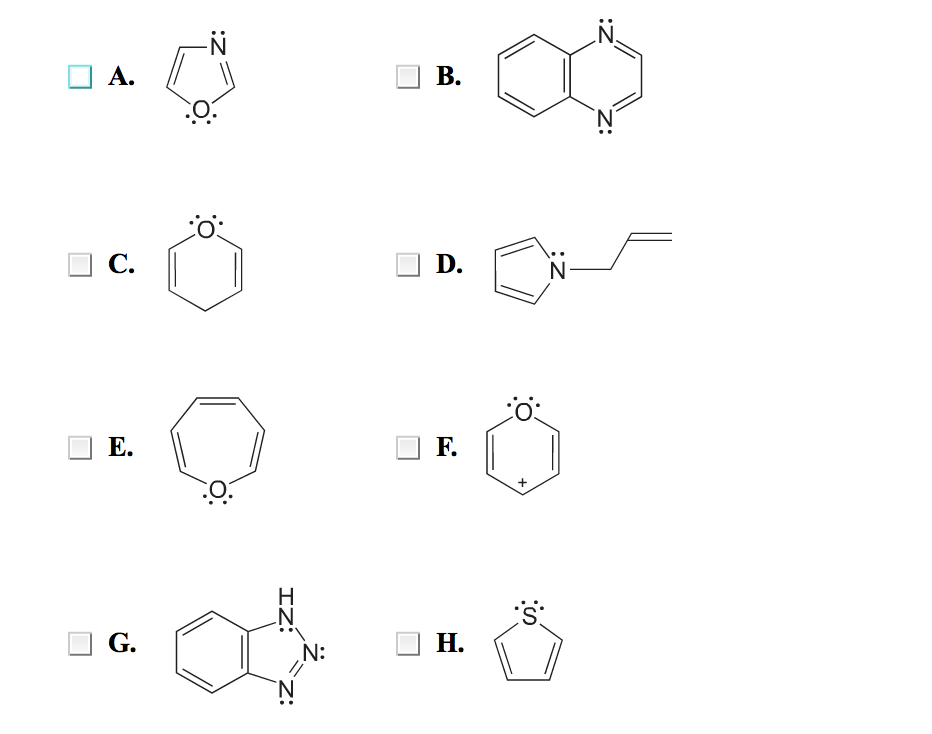 solved-which-of-the-following-compounds-are-aromatic-chegg