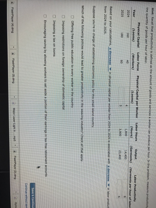 Solved Based on your calculations, a decrease in physical | Chegg.com