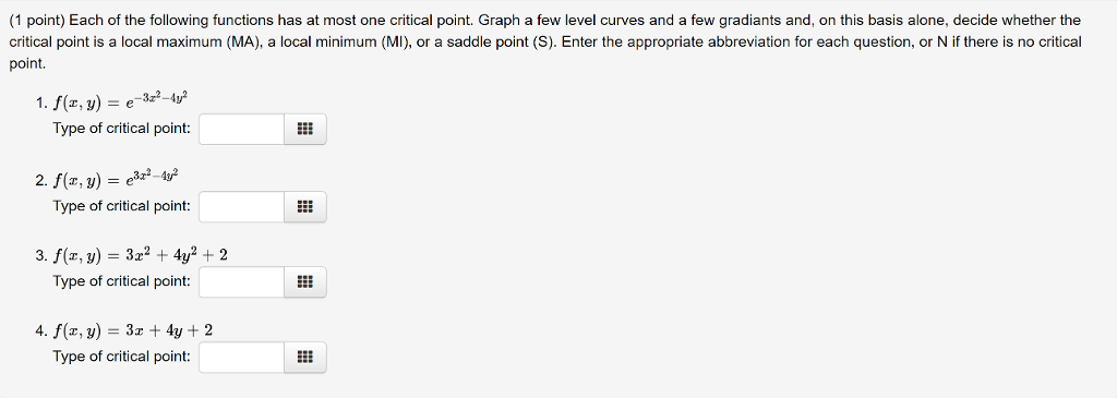 solved-each-of-the-following-functions-has-at-most-one-chegg