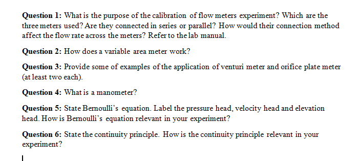 Question 1: What is the purpose of the calibration of | Chegg.com