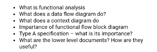 Solved What is functional analysis What does a data flow | Chegg.com