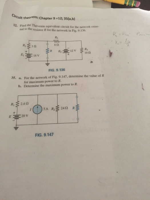 Solved Find the Thevenin equivalent circuit for the network | Chegg.com