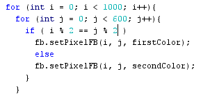 I would like to create an alternating checkerboard | Chegg.com