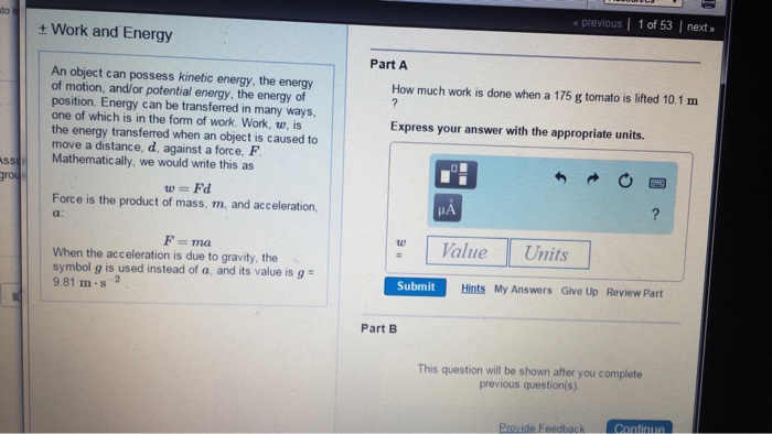 Solved An object can possess kinetic energy, the energy of | Chegg.com