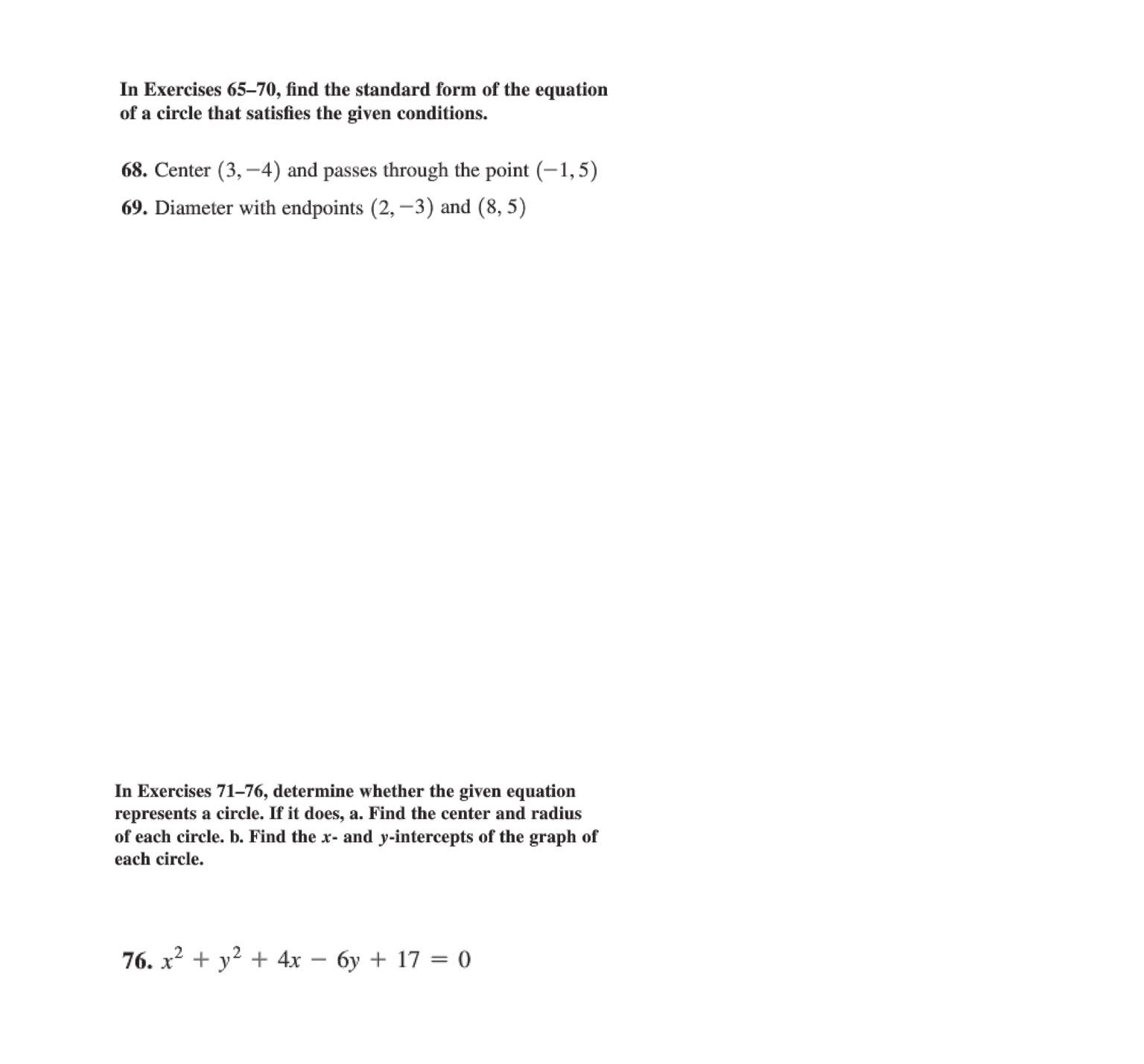 Solved In Exercises, find the standard form of the equation | Chegg.com