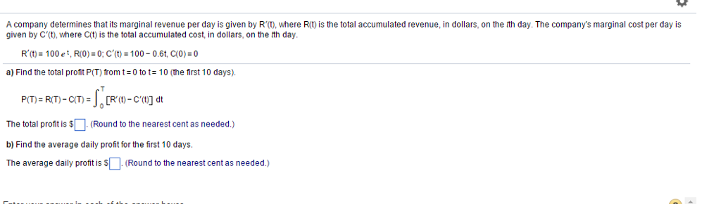 Solved A company determines that its marginal revenue per | Chegg.com