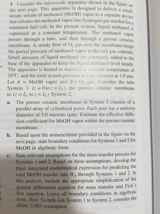 Mass Transfer Question | Chegg.com