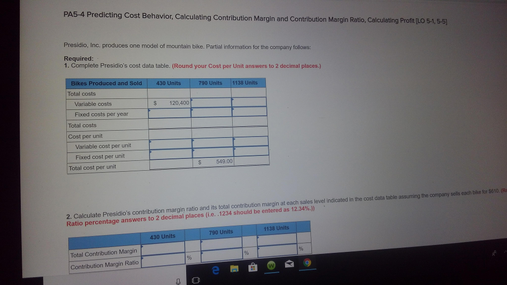 Solved Predicting Cost Behavior, Calculating Contribution | Chegg.com