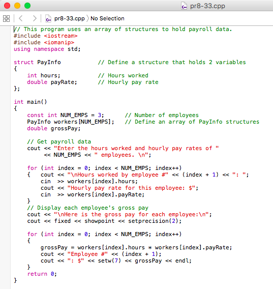 Solved Problem 2: Modify Program 8-33, Pages 582, 583 (30 | Chegg.com