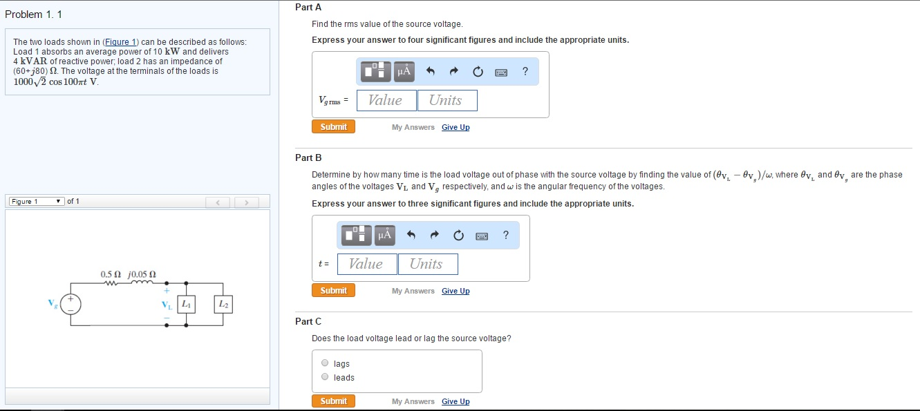 Solved The two loads shown in (Figure 1) can be described as | Chegg.com