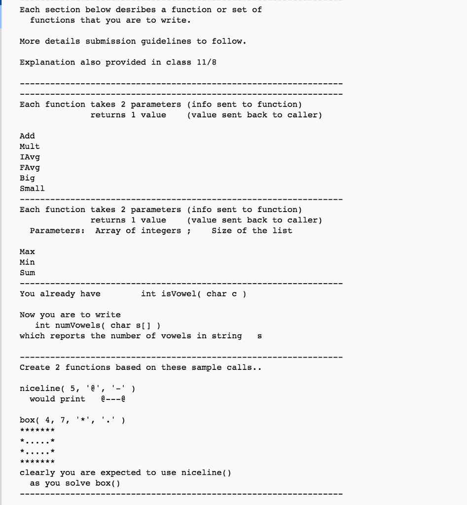 Solved Using the main fuction below, please create functions | Chegg.com