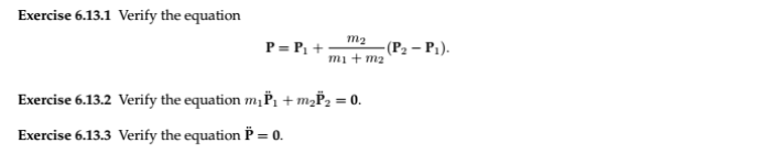 Solved Exercise 6.13.1 verify the equation m2 i m1 m2 | Chegg.com