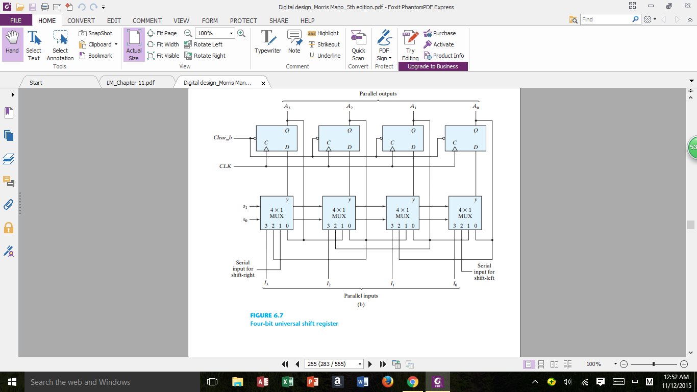 Solved Part 3. Create a 3 bit universal shift register. You | Chegg.com