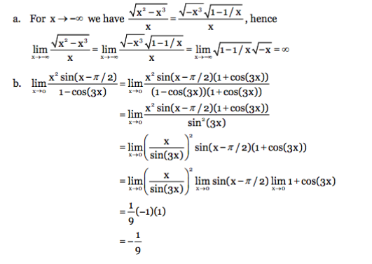 Solved ?Determine whether the evaluation of the limits given | Chegg.com