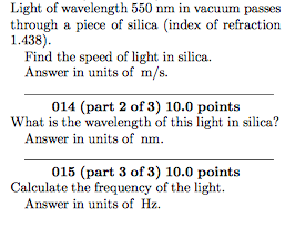 Solved Light of wavelength 550 nm in vacuum passes through a | Chegg.com