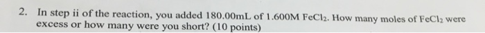 Solved i. Sn + 2 Cl2 → SnCl4 ii. SnCla (aq) + 2 FeCl2 (aq) | Chegg.com
