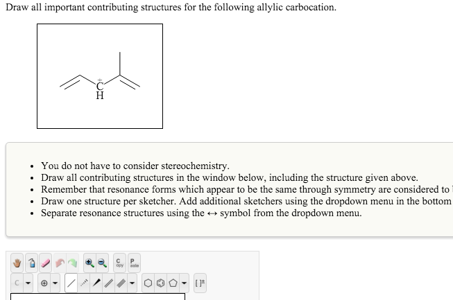 Solved Draw all important contributing structures for the | Chegg.com