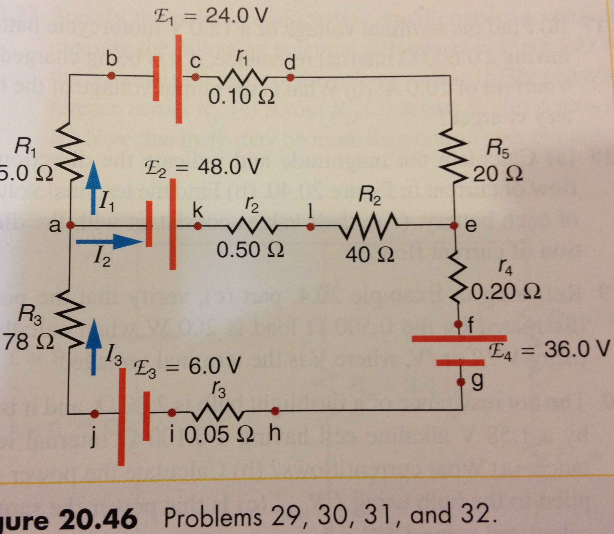 Solved Find the currents flowing in the circuit in figure