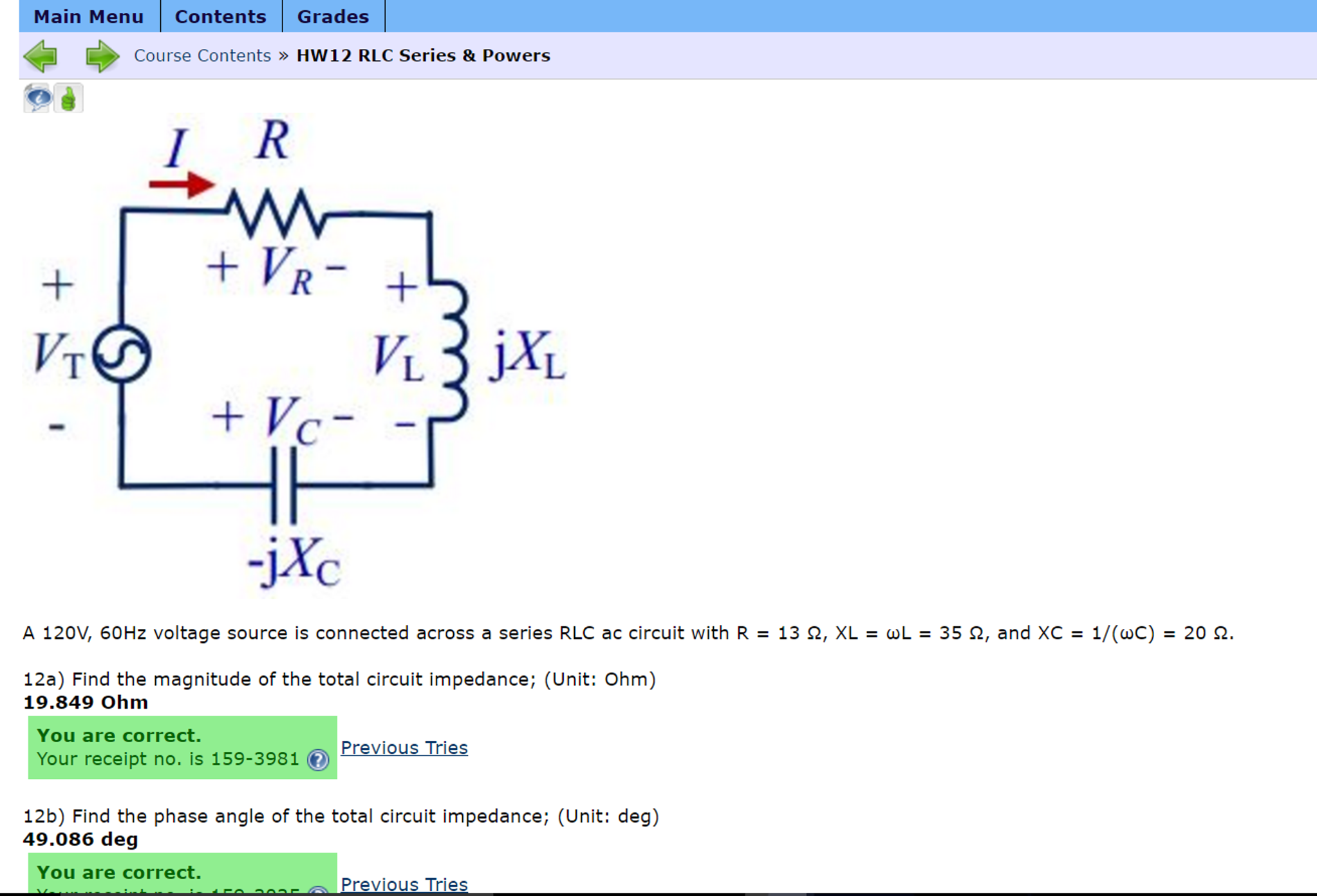 Solved A 120V, 60Hz voltage source is connected across a