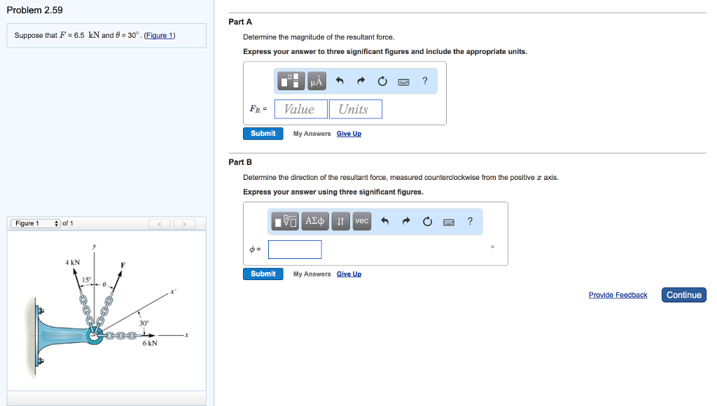 Solved Suppose that F = 65 kN and theta = 30 degree. (Figure | Chegg.com