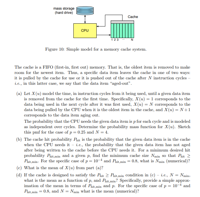 2.63. This problem considers a simple model for a | Chegg.com