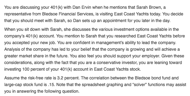 Solved You are discussing your 401 (k) with Dan Ervin when | Chegg.com