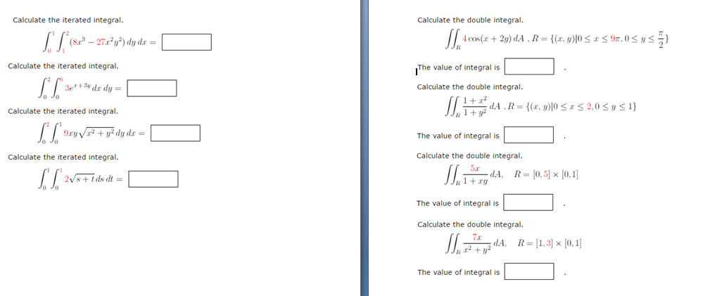 Calculate the online integral