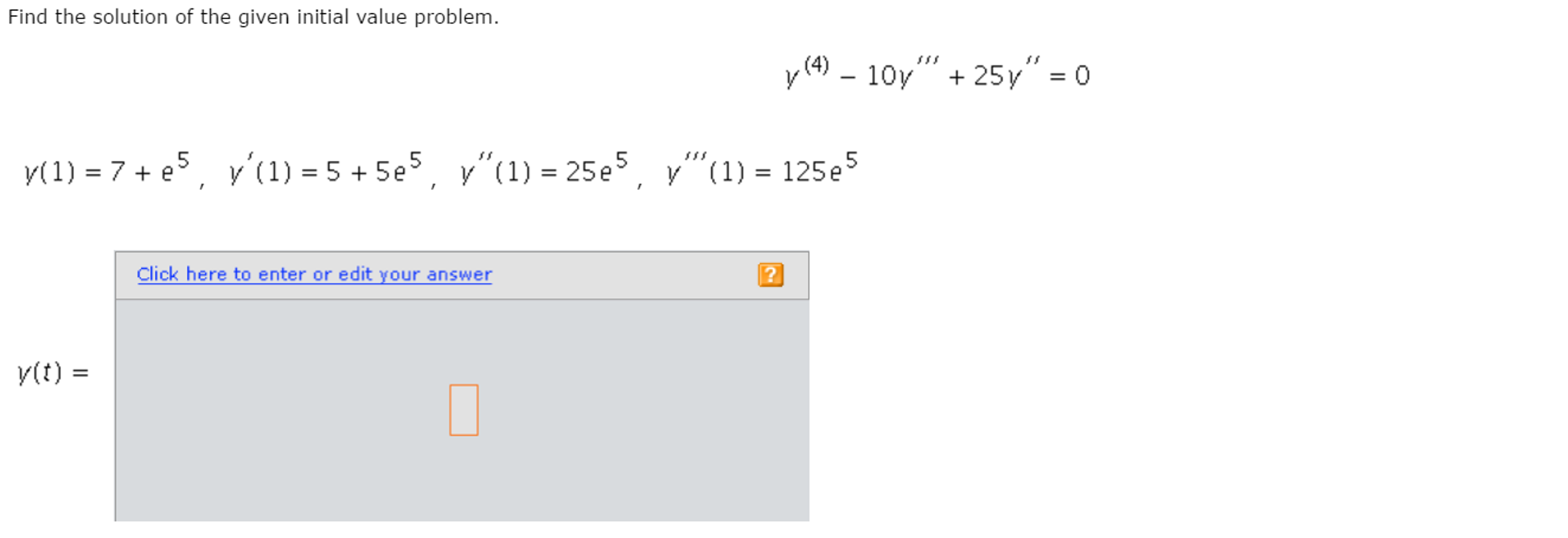 Solved Find The Solution Of The Given Initial Value Problem. | Chegg.com