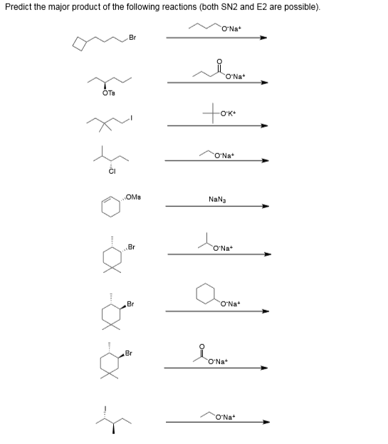 Solved Predict the major product of the following reactions | Chegg.com